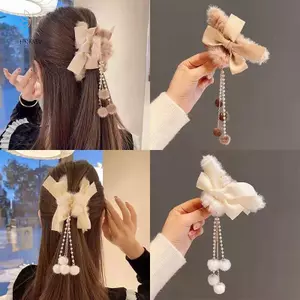 HNKMP Sang Trọng Móng Vuốt Nơ sel Kẹp Tóc Móng Vuốt Tốt Nhất Cho Thi Tóc Nữ Phụ Kiện.