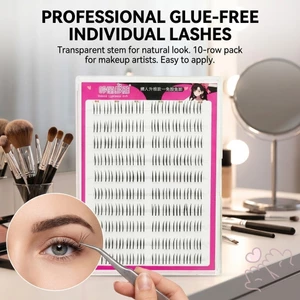 Lông mi giả tự nhiên Trong suốt Thân mỏng Nhẹ C Curl 9-13mm Chiều dài hỗn hợp dành cho nghệ sĩ trang điểm Mặc hàng ngày