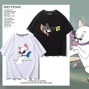 Disney Mary Cat Tom Cat Đồng Thương Hiệu Hàng Hóa Tay Ngắn Nam Nữ Mùa Hè 2024 Phong Cách Mới Áo Thun Hợp Thời Trang Phù Hợp Với
