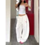 Milyfashion Khâu Sling Mùa Hè Phong Cách Mới Slim-fit Ôm Hơn Nhìn Ngắn Top Ngôi Sao Sọc In Chữ AEF0
