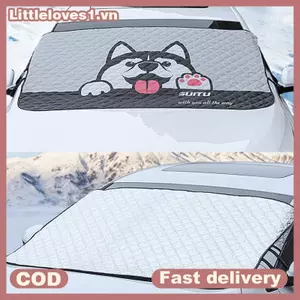 Littleloves1 1 Chiếc Tự Động Frost Chăn Kính Chắn Gió Ô Tô Bảo Vệ Cửa Sổ Trước Từ Tuyết Và Băng VN