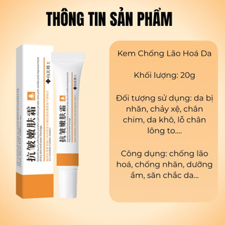 20g Kem Chống Nhăn Da Nâng Cơ Mặt, Phục Hồi Tái Tạo Giúp Làn Da Luôn Căng Mọng, Hồng Hào
