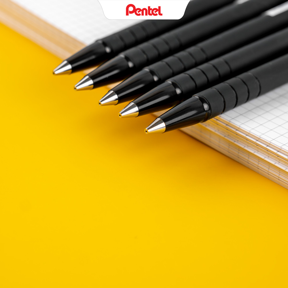 Bút chì kim Pentel A255 0.5mm bút chì bấm phủ cao su chống trượt tiện dụng cho học sinh