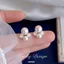 {Bubble} Bông tai ngọc trai nhẹ nhàng kiểu Pháp Bông tai kẹp tai không cần xỏ khuyên Bông tai cao cấp Bông tai