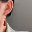 AqToCna Phong Cách Trung Hoa Hanfu Dân Tộc Bông Tai Thời Trang Đỏ Giọt Nước Mặt Dây Chuyền Tai Kẹp Bule Dài Cổ Điển Retro Bông Tai Trang Sức Quà Tặng AqToCna