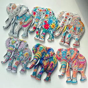 Con voi dễ thương Họa tiết phong cách Bohemian Chất liệu nhựa Nhãn dán tủ lạnh thủ công dập nổi ba chiều