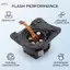 apill Pomya Chân đế gắn giày nóng thay thế cho S Flash Camera Giá đỡ cơ sở Bộ phận sửa chữa Kim loại ABS bền bỉ Dễ dàng cài đặt Phụ kiện chụp ảnh kết nối an toàn