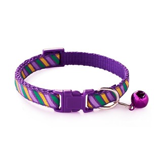 6 Cái / bộ Dải In Hình Cổ Mèo Khóa An Toàn Có Chuông Ly Khai Thú Cưng Chó Nhỏ Collier Dây Chuyền Vòng Cổ Cá Tính Cho Gatos Mèo Con Perro