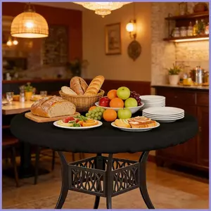 Khăn trải bàn tròn được trang bị không thấm nước có thể giặt được Khăn trải bàn di động có thể tái sử dụng Khăn trải bàn dã ngoại cho mueadsyvn ngoài trời
