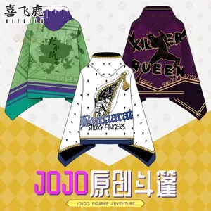 JOJO 's Bizarre Adventure Anime Hai Chiều Kira Yoshikage Hàng Hóa Bugatti Cloak Áo Choàng Chăn Khăn Choàng 5.27
