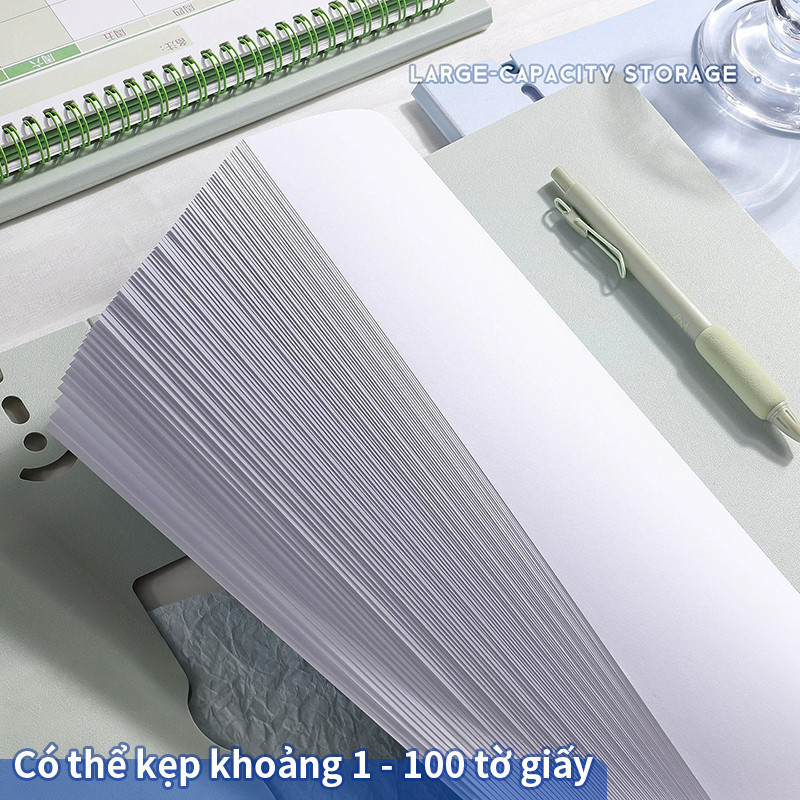 Kẹp Tài Liệu A4 Tiện Dụng Bìa Cứng Chắc Chắn, Sản Phẩm Văn Phòng Cao Cấp, Thiết Kế Gọn Gàng