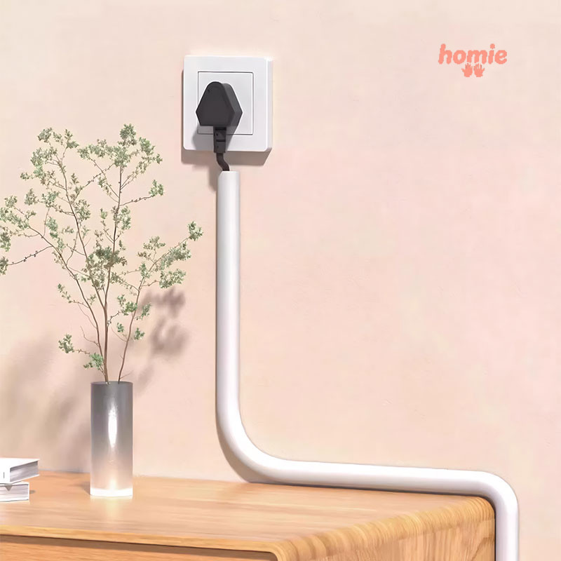 ✨Homie✨Ống che dây điện bằng PVC tự dính, gắn nổi, có thể cắt được,dùng trong trang trí nhà cửa.