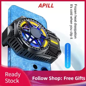 apill SL01 Máy làm mát điện thoại di động 125g Bộ tản nhiệt điện thoại di động với quạt làm mát bán dẫn để chơi game Video trực tuyến Xe lái xe màu đen