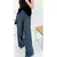 Quần may mắn thẳng Drap Cảm giác đi bộ kèm với gió
