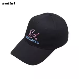 Mũ bóng chày SMILE, Dây đeo có thể điều chỉnh Mũ chống nắng thoáng khí, Bonnet thiết kế thêu thời trang cho mùa xuân hè