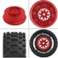 4 Bánh xe lốp địa hình khóa học ngắn 80mm cho 1 / 14 1 / 16 Traxxas Mini Slash RC Nâng cấp các bộ phận