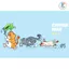 Miếng dán xe Sticker chống nước hình mèo vui nhộn dán trang trí ô tô xe máy, cửa kính, bàn tủ tường đẹp