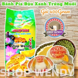 Bánh Pía Đậu Xanh Sầu Riêng Hảo Hạng 400g (4 bánh) Phù Hợp Làm Qùa Tặng[đồ ăn vặt]