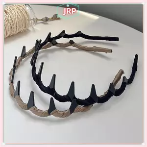 JRP Đơn Giản Rửa Mặt Có Răng Chống Trơn Trượt Nghiền Tóc Hoàn Thiện Tóc Kẹp Áp Lực Sóng Tóc JRP