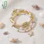 Bộ vòng tay sao biển đính cườm phong cách Bohemia dành cho nữ Dây chuyền tay thủ công được xếp lớp để mặc trong khu nghỉ mát