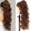 THEGIRL8B Tóc Giả Nối Dài Đuôi Ngựa Hình Móng Vuốt, Bộ Tóc Xoăn Tổng Hợp Dài, Hợp Thời Trang Với Kẹp Kẹp Giả Sóng Sâu Đuôi Ngựa Cho Nữ