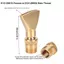 Vòi phun nước hình quạt WANYEDI, Vòi phun phong cảnh bằng đồng vàng, Chủ đề nữ G1 / 2 G3 / 4 Chủ đề nam Dễ dàng cài đặt Đầu phun đài phun nước quạt hẹp Màn hình đài phun nước trang trí