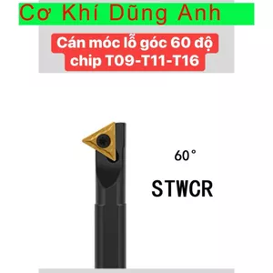 Cán dao tiện trong lắp mảnh T11 (Chíp 1 mặt TCMT110304). Cán dao móc lỗ lắp chíp T11 một mặt.