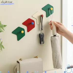 DAYBREAK 3 Cái / bộ Móc Cửa, Móc Dính Chắc Dopamine Không Đục Lỗ, Móc Áo Khoác Hình Mũi Tên Đa Năng Tự Dính Sáng Tạo Phòng Tắm