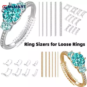 AN.MART Dụng cụ giảm kích thước vòng Vòng xoắn ốc Nhẫn dựa trên lò xo điều chỉnh Thắt chặt vô hình Cố định Kích thước vòng rời Tấm giảm vòng cần thiết cho nhẫn cưới VN