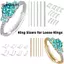 AN.MART Dụng cụ giảm kích thước vòng Vòng xoắn ốc Nhẫn dựa trên lò xo điều chỉnh Thắt chặt vô hình Cố định Kích thước vòng rời Tấm giảm vòng cần thiết cho nhẫn cưới VN