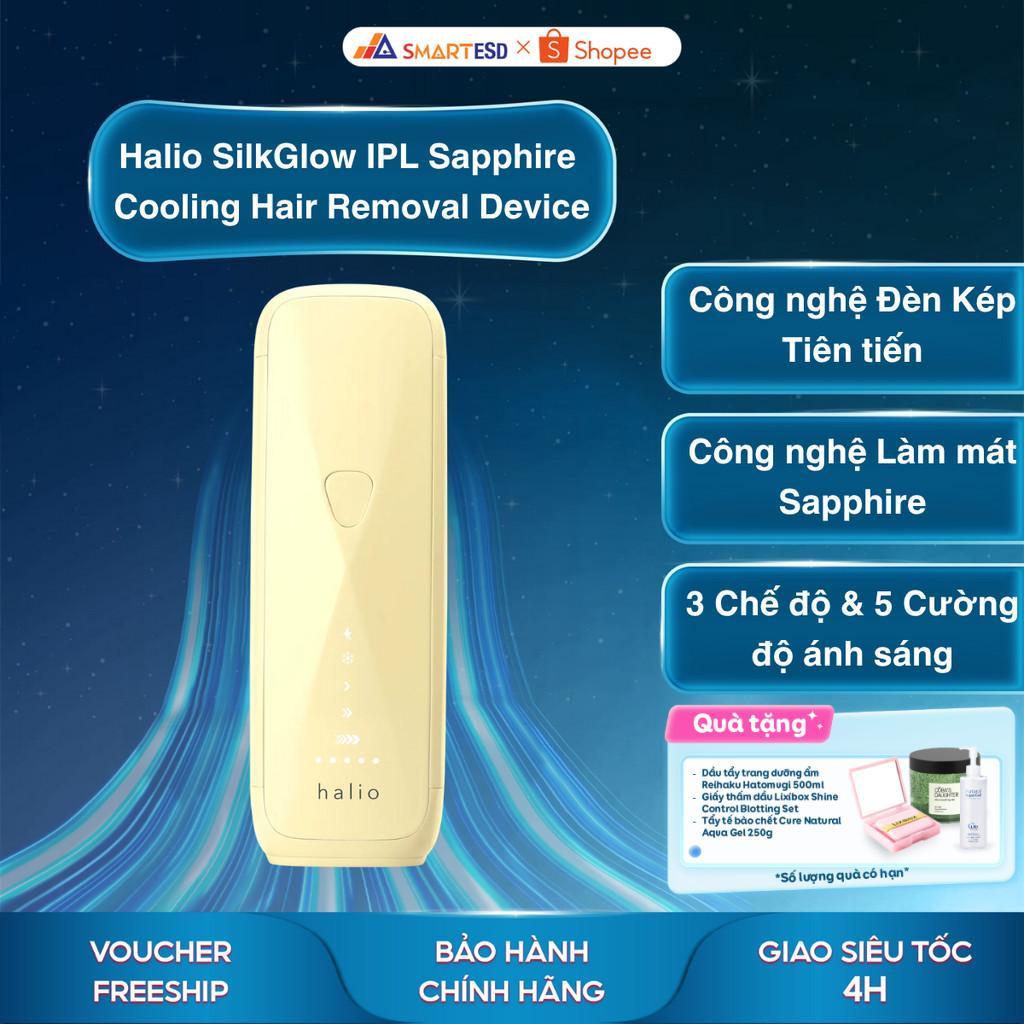Máy Triệt Lông Halio SilkGlow IPL Sapphire Cooling Hair Removal Device - Bảo hành chính hãng 24 Tháng