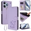 Vỏ Mèo Dễ Thương Cho Realme Note 80 Ốp Lưng Realme Note 60 60X 50 70 70T 16 Pro + Ốp Lưng Dây Đeo Cổ Tay Ví Da Flip Phone Cover