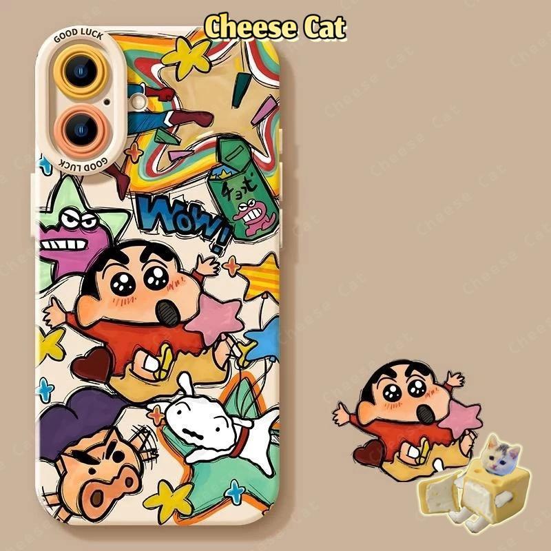 Ốp điện thoại hoạt hình nhiều màu sắc dễ thương cho iPhone 13 14 15 Plus 11 12 16 17 Pro Max XR Xs Max 7Plus 6 8 SE