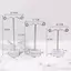 PNPIA- Kim Loại Trang Sức Hiển Thị Đứng Trong Suốt Acrylic Stud Bông Tai Giá Đỡ Móc Treo Counter Case Trang Sức Tổ Chức Bó Hoa Trang Trí