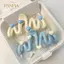 PNPIA- Kẹp Tóc Sóng Trái Tim Đơn Giản Dễ Thương Ngọt Ngào Đa Năng Kẹp Tóc Lớn Cho Nữ Bé Gái Thời Trang Cá Mập Kẹp Phụ Kiện Tóc Quà Tặng