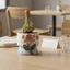 Thiết kế mộc mạc Ấm hoa gốm thô Hình dạng sáng tạo Nồi mọng nước Mini Tiết kiệm không gian cho bệ cửa sổ