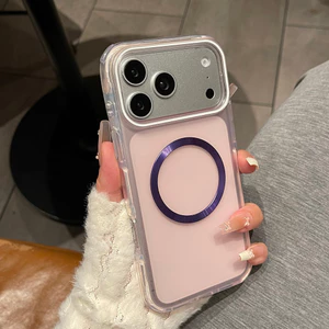 Ốp Điện Thoại Mờ Từ Tính Cho iPhone 17 Pro Max 16 15 14 13 Vỏ Bảo Vệ Chống Sốc