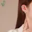 Bông tai bướm nữ có móc tai tinh tế Zircon cho sụn không viền Hoàn hảo cho các bữa tiệc và sự kiện