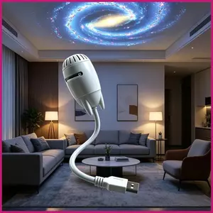 Máy Chiếu Bầu Trời Đêm Cắm USB Thẩm Mỹ Có Thể Điều Chỉnh Độ Sáng Cổ Ngỗng Đèn Mầm Non Cho Phòng Ngủ Phòng Khách shopidaevn