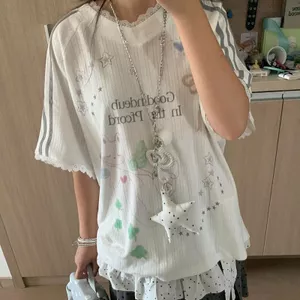 Mỹ Retro Mùa Hè Phong Cách Mới Bán Chạy Thanh Niên Phù Hợp Với Cổ Chữ V Rời Ôm Hơn Nhìn Dạo Phố Áo Thun Tay Ngắn