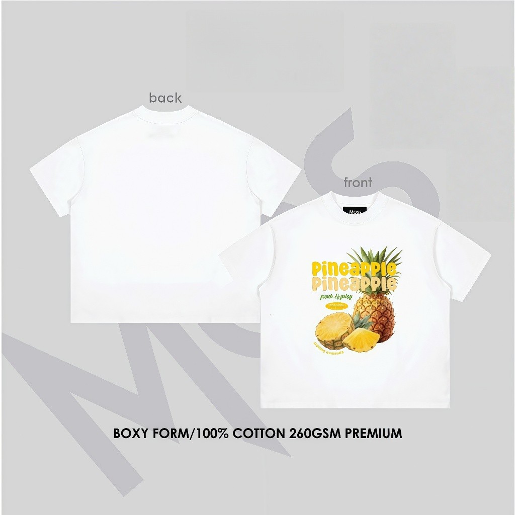 （Giao hàng 24h）Angela "BST FRESH & JUICY" ÁO THUN BOXY TRÁI CÂY MÙA HÈ - ÁO THUN BOXY ĐI BIỂN - COTTON 100% 220GSM