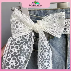 MYPANDA Thời Trang Ngọt Ngào Trang Trí Ren Thắt Lưng Váy Thanh Lịch Quần Jean Dây Thắt Lưng Phụ Kiện Thắt Lưng Thắt Lưng Cho Nữ.