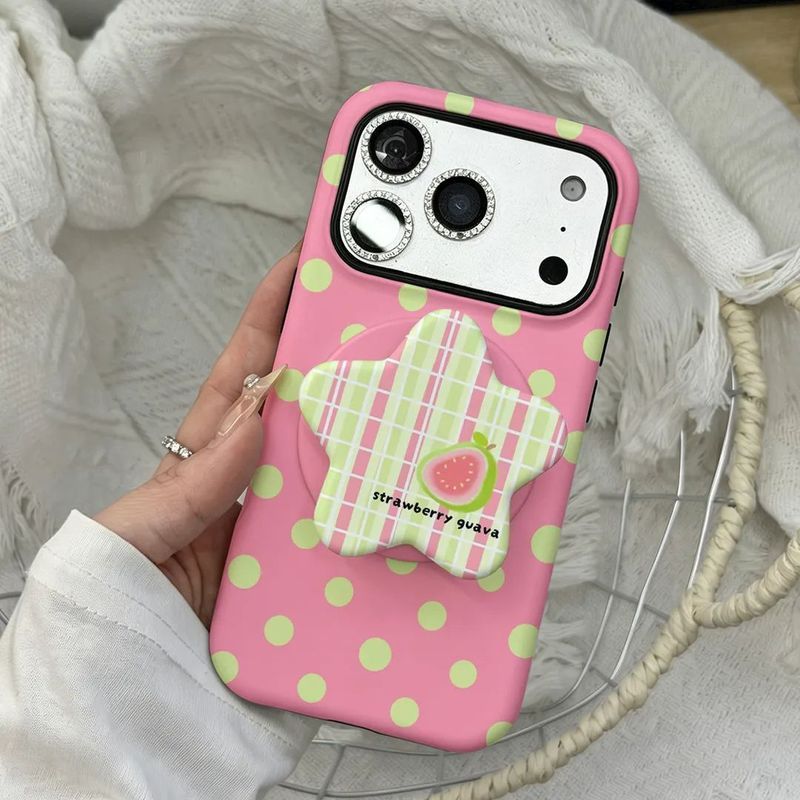 Vỏ phim từ tính Sweet ổi Thích hợp cho vỏ điện thoại Apple 16promax Apple 16promax / 15pro