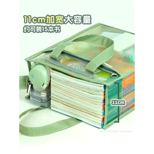 🔥có hàng sẵn lưới Nylon Túi đựng hồ sơ trong suốt túi lưới có khóa kéo Huajie Túi Tote trong suốt Học sinh tiểu học Mang theo Túi sách hai lớp Túi hướng dẫn dung tích lớn Gạc trong suốt có thể vào phòng thi Túi tập tin Túi hướng dẫn cạnh dày