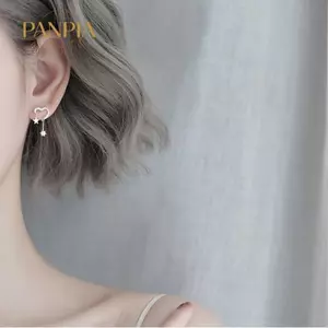 PNPIA- Bông tai hình trái tim nữ Bông tai thời trang sành điệu Phụ kiện hẹn hò