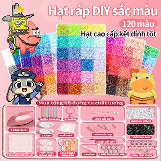 Bộ hạt xếp 2.6mm DIY pixel art đồ chơi giáo dục thủ công đầy đủ khuôn an toàn tập làm quà ý nghĩa