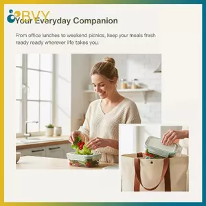 Hộp Bảo Quản Thực Phẩm Di Động BVY Với Bộ Bọc Chụp Đơn Cho Thịt Phủ Phụ Hành Gừng Tủ Lạnh Tủ Đông Sắp Xếp.