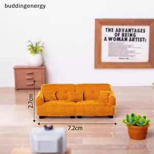 {BUDDI} 1 Chiếc Mô Hình Sofa Thu Nhỏ Màu Nâu Di Động Tỉ Lệ 1: 30 Để Trang Trí Nhà Búp Bê Nội Thất Phòng Khách Mini Giả Vờ Chơi Đồ Chơi {buddingenergy}