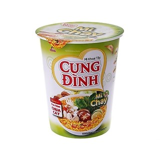 Thùng 24 ly mì chay Cung Đình rau nấm chua cay 70g