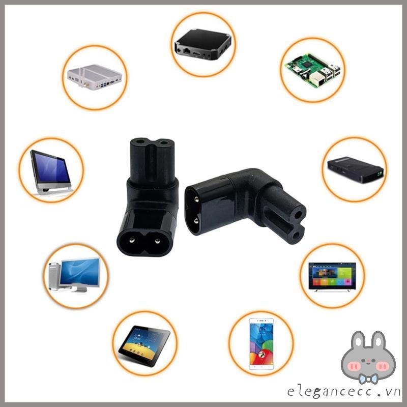Bộ chuyển đổi ELEGA Khuỷu tay C14 sang C13 cho máy tính Máy chủ Máy in Màn hình và hơn thế nữa